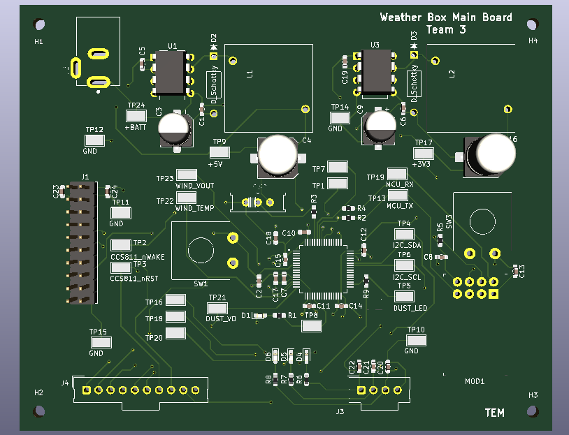 CDR Weatherbox Sensor Board